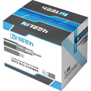 کابل ترکیبی RG59 هایتک مدل HC-740-P حلقه 300 متری